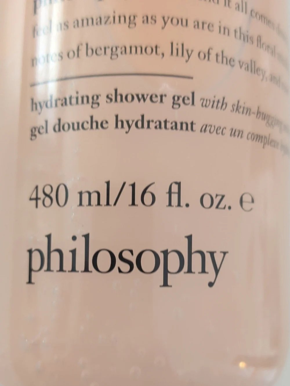 philosophy Amazing Grace Hydrating Shower Gel - soft pink